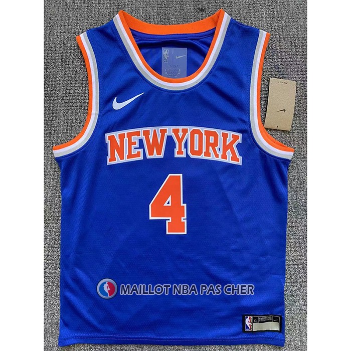 Maillot Enfant New York Knicks Derrick Rose NO 4 Icon Bleu